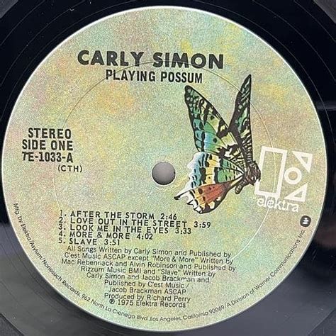 CARLY SIMON Playing Possum LP Elektra WAXPEND RECORDS