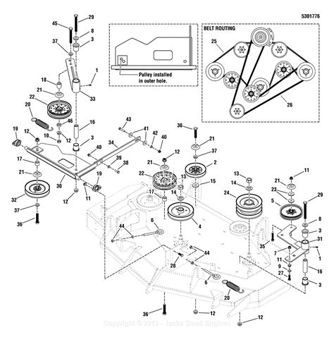 Ferris 52 Inch Deck Belt Diagram