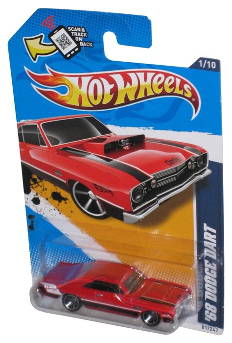 Hot Wheels Muscle Mania Mopar 12 2011 Red 68 Dodge Dart Toy Car 81 247 Walmart