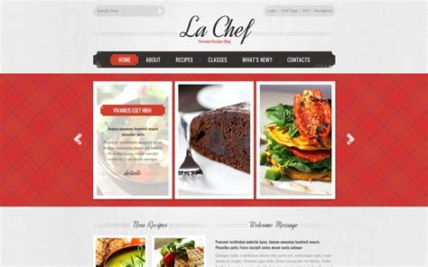 Mod Les De Site Web De Cuisine Gratuits Meilleurs Th Mes Web De