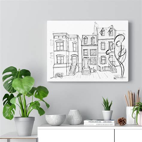 Washington DC Georgetown Canvas Art Print Georgetown Canvas - Etsy