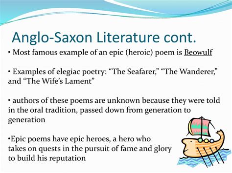 Anglo Saxon Literature Ppt Download