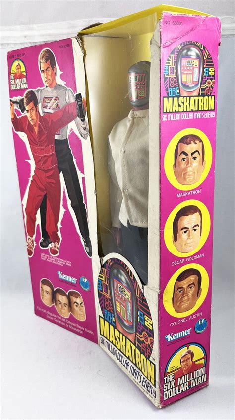 The Six Million Dollar Man Doll Kenner Maskatron Loose W Box