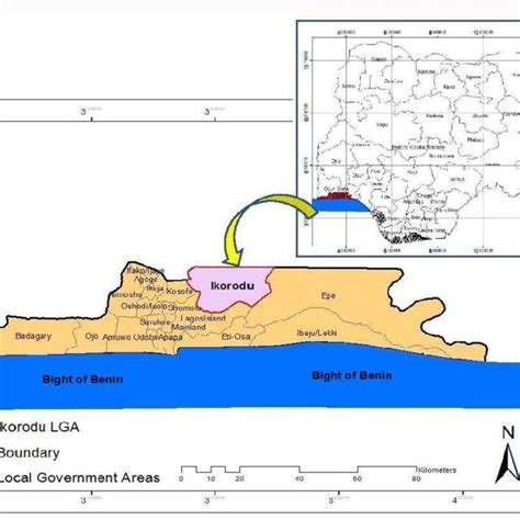 Map of Lagos State showing the study LGA. | Download Scientific Diagram