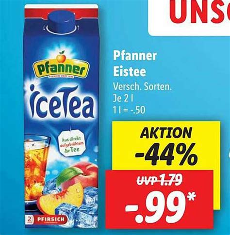 Pfanner Eistee Angebot Bei Lidl 1Prospekte De