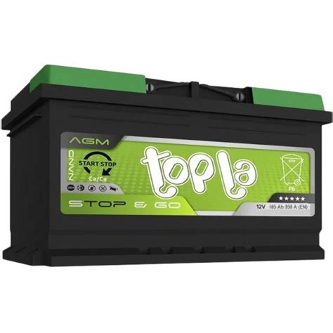Аккумулятор TOPLA L6 AGM TAG105 (114105), 394x175x190, обратная ...