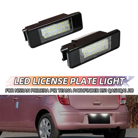 Luz Led Blanca Para Matr Cula De Nissan X Trail T T Qashqai J J