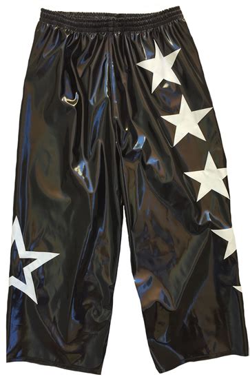 Black White Stars Wrestling Pants