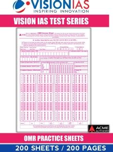 Vision IAS Test Series OMR Sheets For Practice UPSC Prelim 200 OMR