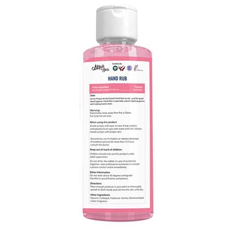 Buy Mirah Belle Hand Rub Sanitizer Gel FDA Approved 72 9 Alcohol