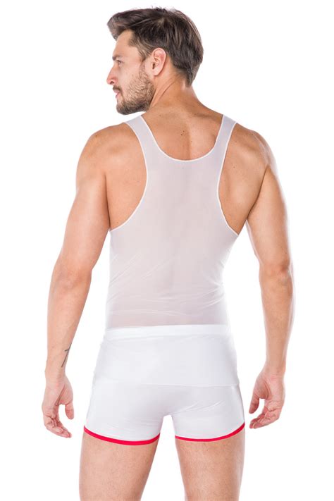 Wetlook Set Boxershorts und Shirt Slips Strings für IHN Club Hot Fashion Odretto