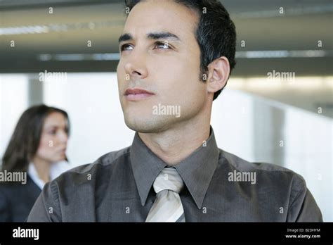 Young Businessman In Airport Stock Photo Alamy