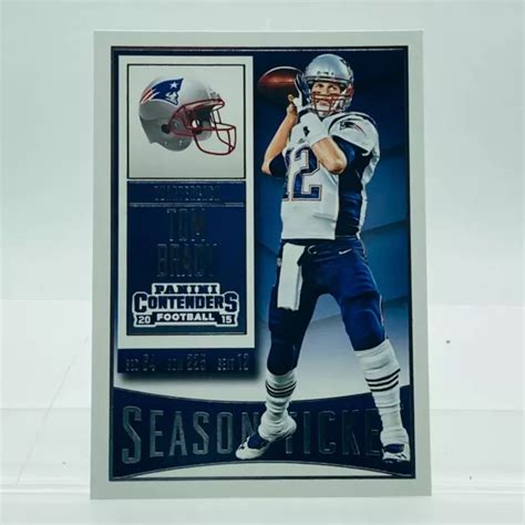 Billet De Saison 2015 Panini Contenders Carte Tom Brady 79 New England