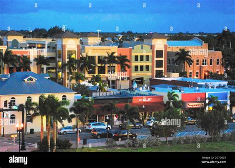 Punta Gorda Florida Mainstreet Stock Photo Alamy