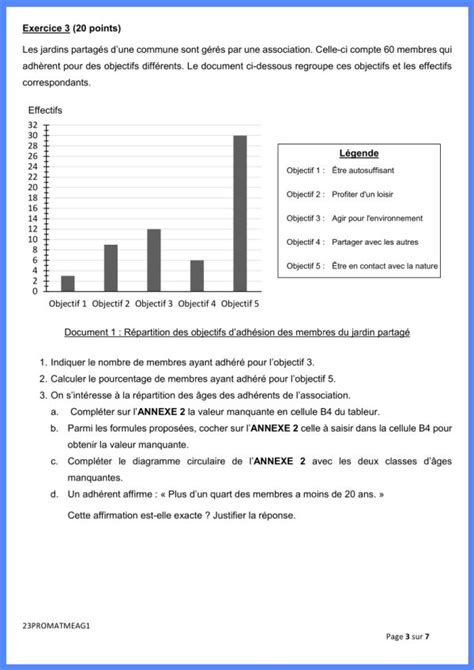 Sujet de Maths du Brevet 2023 et à sa Correction à imprimer