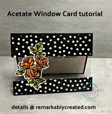 Simple Acetate Window Card Featuring Petal Palette RemARKably Created