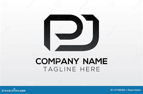 Initial Pj Letter Logo With Creative Modern Business Typography Vector