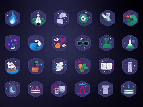 App Badges By Illo On Dribbble App Badges Page Layout Design Badge