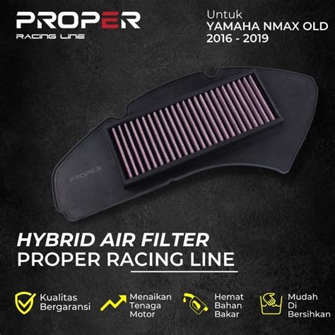 Jual Filter Udara Nmax Old New Aerox Proper Racing Line Hybrid Air