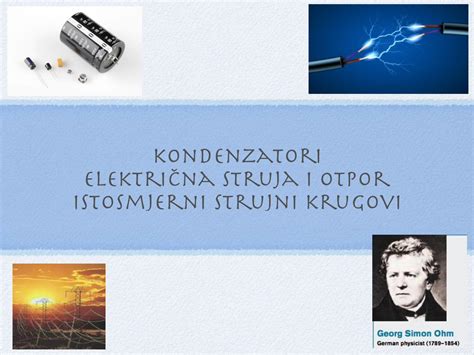 PDF kondenzatori električna struja i otpor Istosmjerni strujni