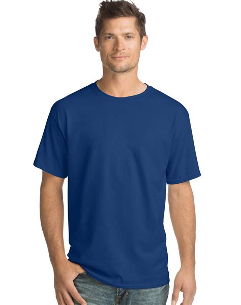 Hanes Men S Comfortsoft 100 Cotton Short Sleeve Crew Neck T Shirt 4 Pack