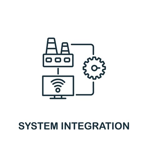 systems integration icon  industry  collection simple