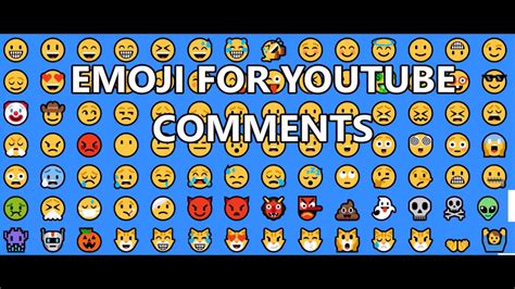 Emoji Smileys For Youtube Comments Part 1 Youtube