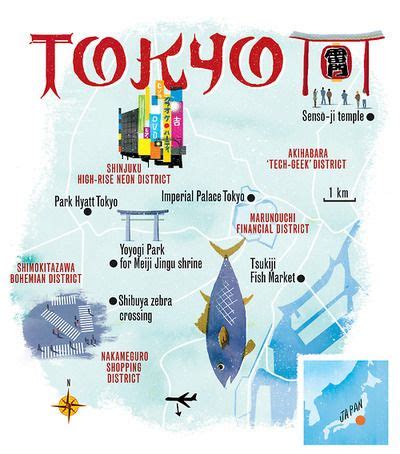 Jessopart Blog Tokyo Map Tokyo Illustrated Map