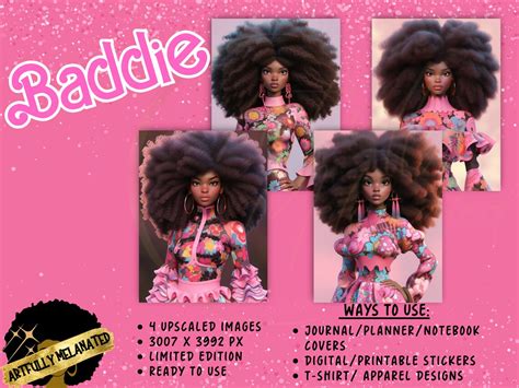 Baddie Collection High Resolution Clip Art African American Digital Art ...