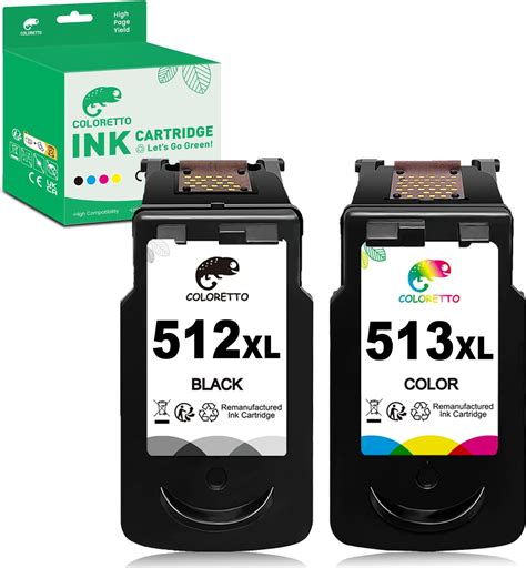 COLORETTO PG 512XL CL 513XL For Canon 512 XL 513 XL 510 511 Compatible