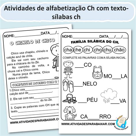 Atividades De Alfabetiza O Archives Espa O Do Professor Atividades