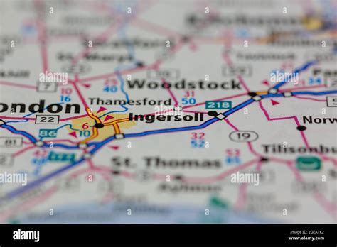 Map of ingersoll ontario hi-res stock photography and images - Alamy