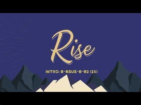 RISE LYRIC VIDEO W/ CHORDS Accords - Chordify