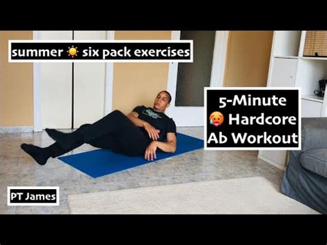 5 Minute Hardcore Ab Workout Exercises For Perfectly Toned Six