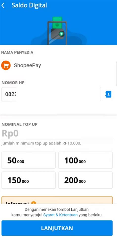 Cara Isi ShopeePay Lewat Dana Praktis Lihat Nomor Virtual Account Bank