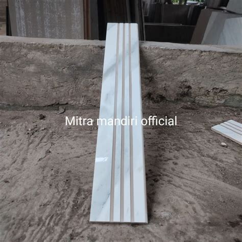 Jual List Plint Granite X Cm Branca White Stepnosing Shopee