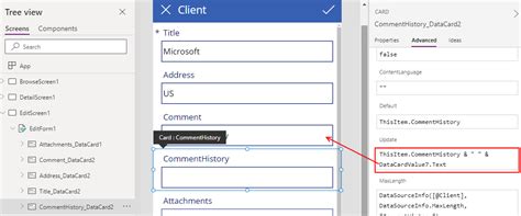 Power Apps Guide Forms How To Append Text To Field In A Data Source