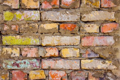 Old Colored Brick Wall Background Stock Image - Image of colorful, material: 179996719