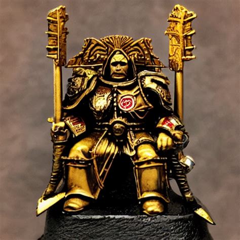 KREA Chris Dorner As The Emperor Of Mankind Sitting On The Golden