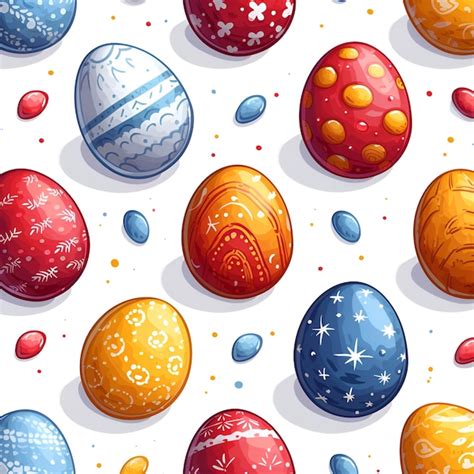 Premium Photo Seamless Easter Egg Pattern