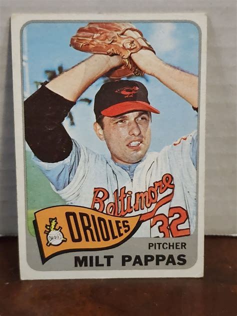 Topps Milt Pappas Baltimore Orioles Ebay