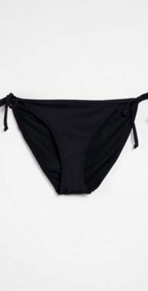 New Look Tie Side Bikini Bottom In Black