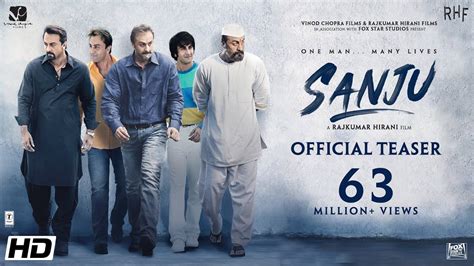 Sanju Official Teaser Ranbir Kapoor Rajkumar Hirani Youtube