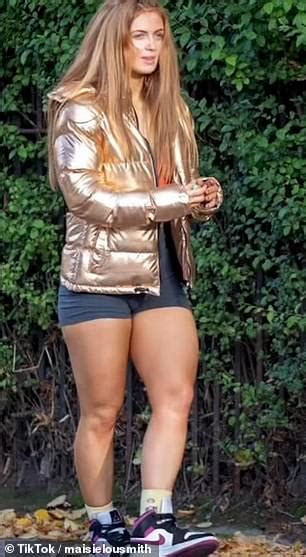 Maisie Smith Shows Off Her Incredible Figure In A Silver Bikini Daily Mail Online