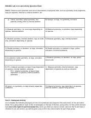 Lab11 InLab Questions Sheet 1 Docx BIO182L Lab 11 In Lab Activity