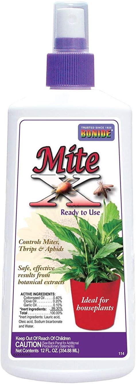 Bonide 114 Mite X Ready To Use Houseplant Insect Killer 12 Ounce