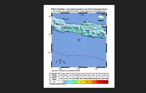 Gempa Bermagnitudo Guncang Bantul Terasa Hingga Mojokerto