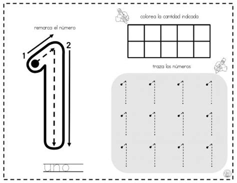 Numeros Para Trazo Del 0 10 Sencillas Fichas