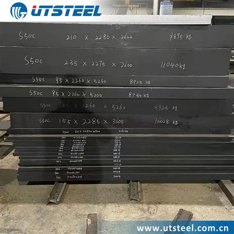 S50c 1 1213 1050 50 Hot Rolled Forged Steel Plate Flat Bars Round Bars Carbon Steel Carbon