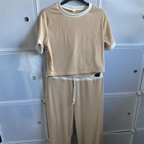 Two Piece Nude Set Never Worn Came As Pack Of Two Depop